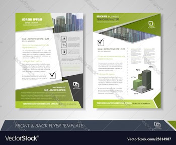 Creative corporate brochures vector image