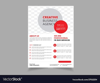 Creative corporate business flyer template vector image