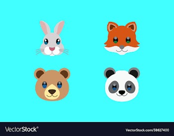 creative cute face animal pet law poly logo icon