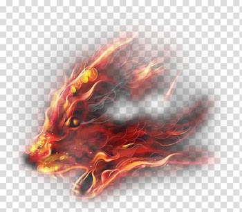 Creative fire wolf transparent background PNG clipart