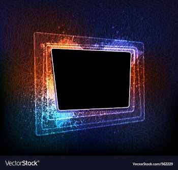 Creative frame vector image