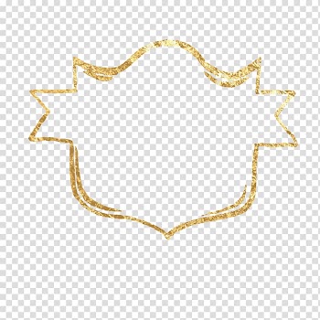 , Creative golden frame transparent background PNG clipart
