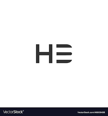 creative he letter with luxury concept