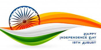 Creative indian flag happy independence day design Free Vector