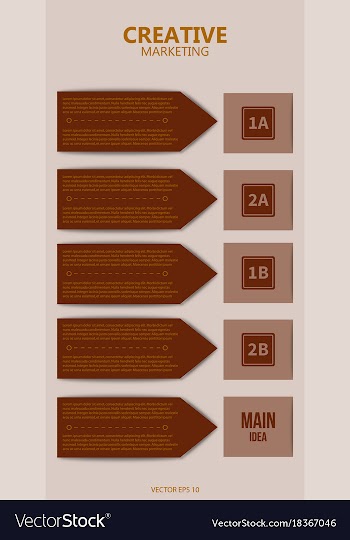 Creative infographics elements eps10business vector image