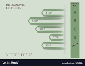 Creative infographics elements eps10business vector image