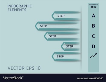 Creative infographics elements eps10business vector image