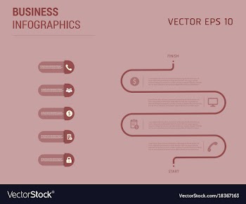 Creative infographics elements eps10business vector image