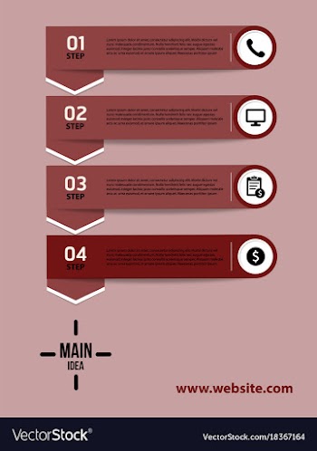 Creative infographics elements eps10business vector image