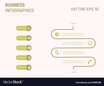 Creative infographics elements eps10business vector image