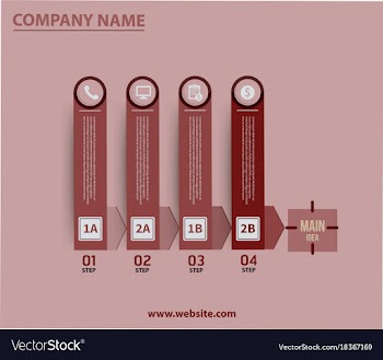 Creative infographics elements eps10business vector image