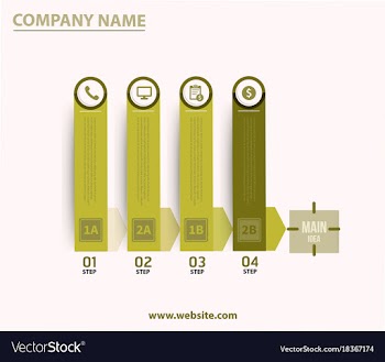 Creative infographics elements eps10business vector image