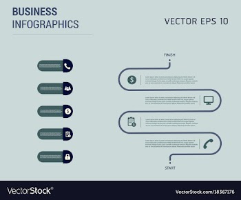Creative infographics elements eps10business vector image
