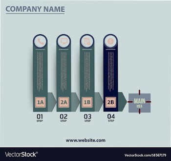 Creative infographics elements eps10business vector image