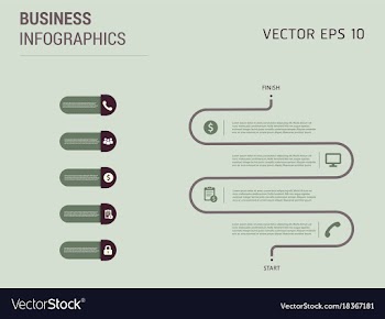 Creative infographics elements eps10business vector image