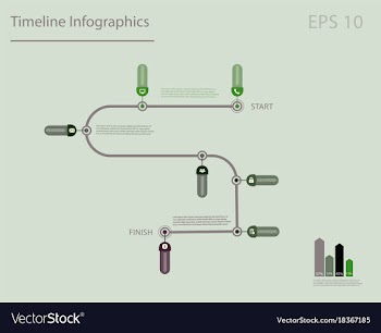 Creative infographics elements eps10business vector image