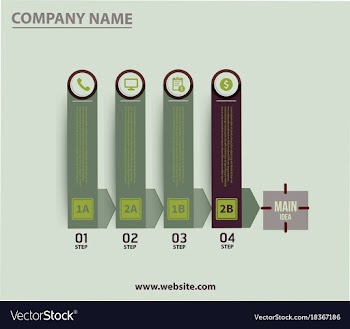 Creative infographics elements eps10business vector image