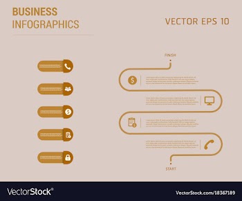 Creative infographics elements eps10business vector image