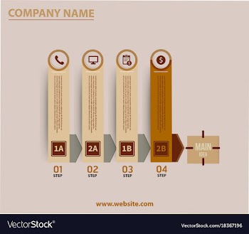 Creative infographics elements eps10business vector image