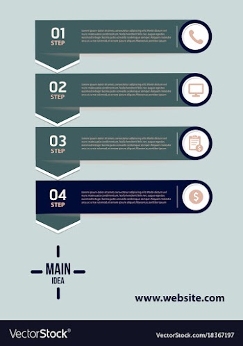 Creative infographics elements eps10business vector image