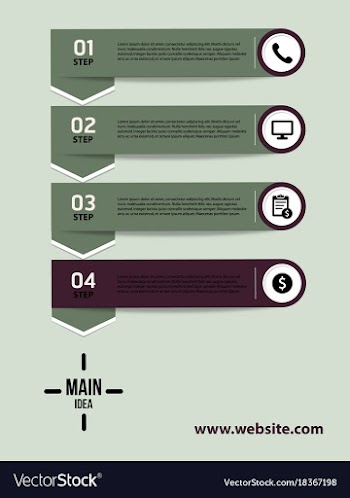 Creative infographics elements eps10business vector image
