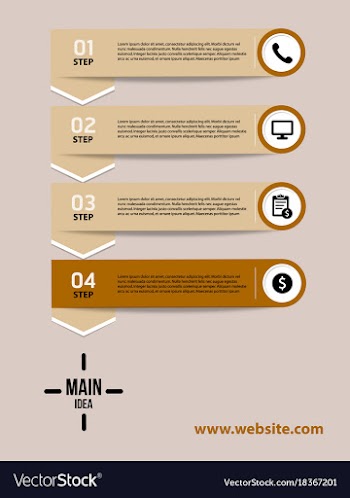 Creative infographics elements eps10business vector image