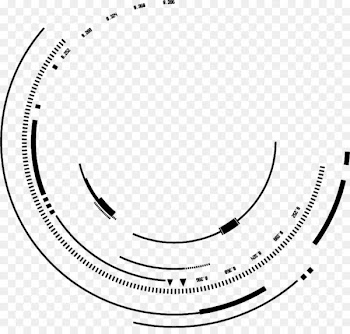Creative ink lines of ink psd material,Geometric circle swirl technological sense lines 