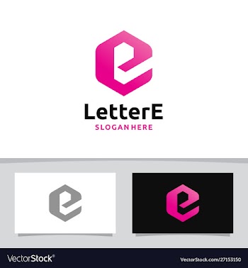 Creative letter e logo vector image