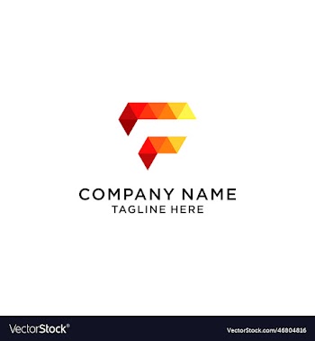 creative letter f logo design template