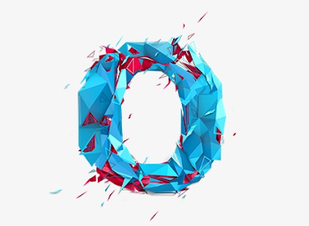 Creative Letter O, Letter Clipart, Creative Letters, Blue Letters ...