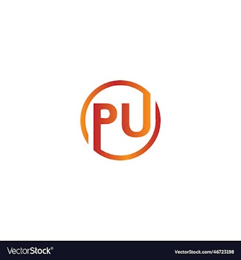 creative letter pu logo