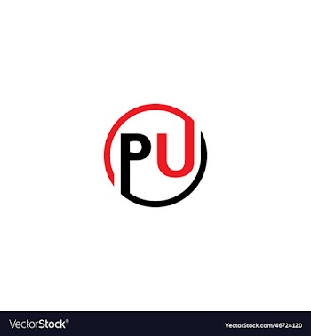creative letter pu logo