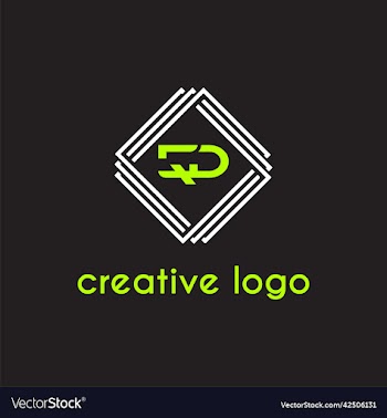 creative letter qd geometric for logo company