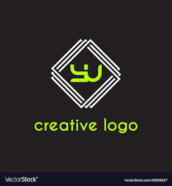 creative letter yu geometric for logo company