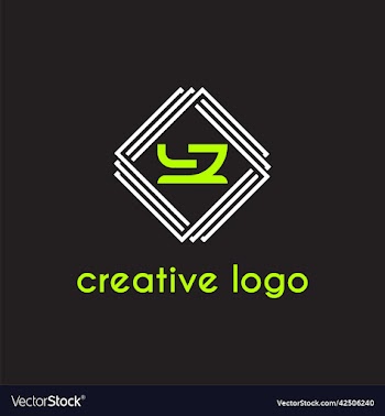 creative letter yz geometric for logo company