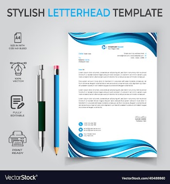 creative letterhead template design