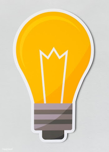 Creative light bulb icon isolated | Free stock psd mockup - 402460