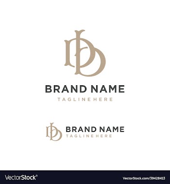 creative modern initial letter db icon logo