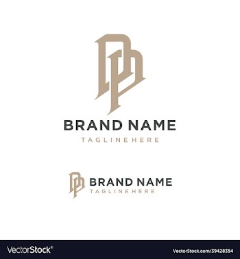 creative modern initial letter dp icon logo