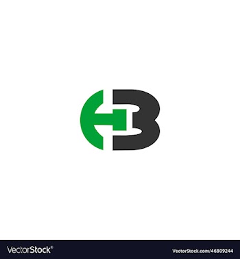 creative modern letters hb icon logo