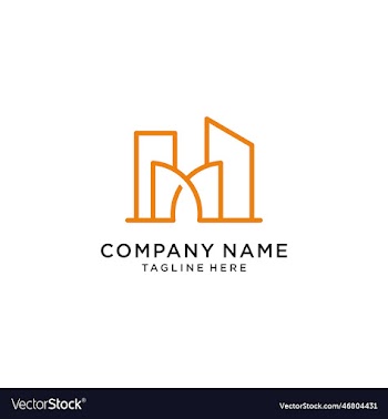 creative negative space of letter mm initial logo