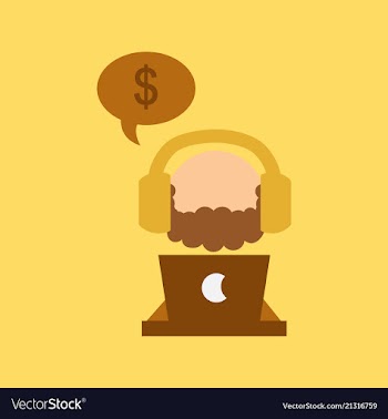 Creative of business man with silhouettes of vector image
