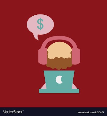 Creative of business man with silhouettes of vector image