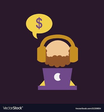 Creative of business man with silhouettes of vector image