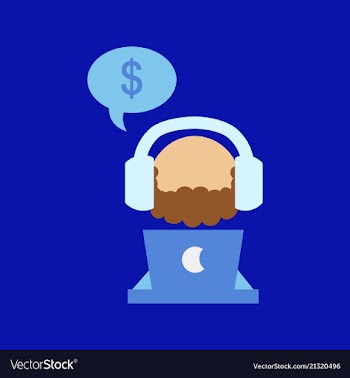 Creative of business man with silhouettes of vector image