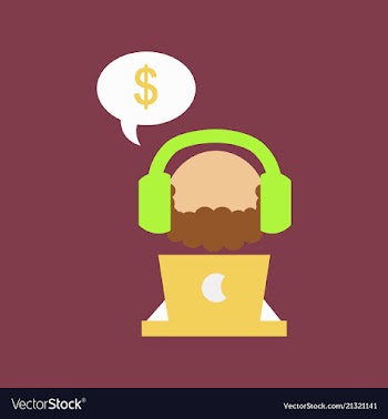 Creative of business man with silhouettes of vector image