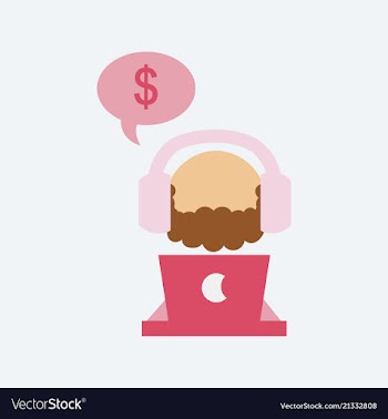 Creative of business man with silhouettes of vector image
