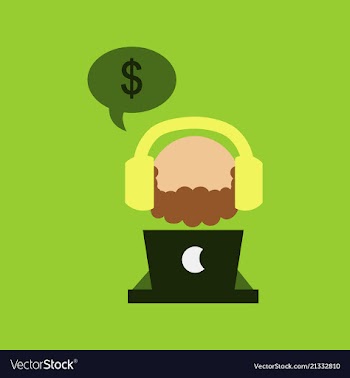 Creative of business man with silhouettes of vector image