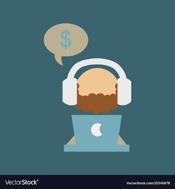 Creative of business man with silhouettes of vector image