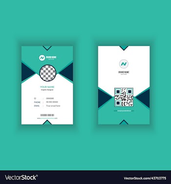 creative office id card design